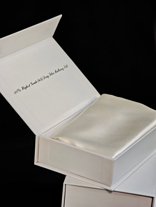 Mulberry šilko pagalvės užvalkalas, 50x70. White