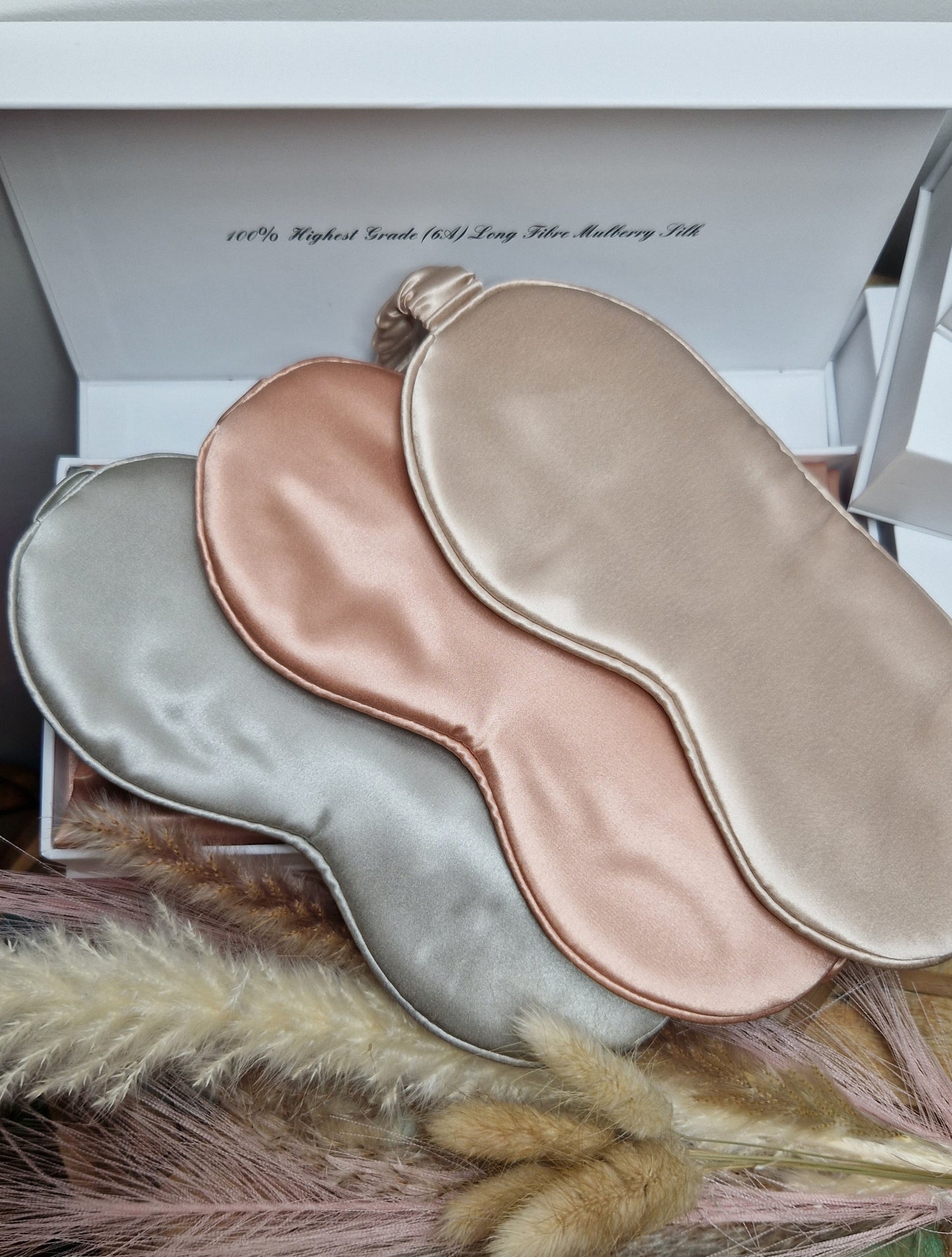 Mulberry šilko 3 dalių rinkinys. Champagne