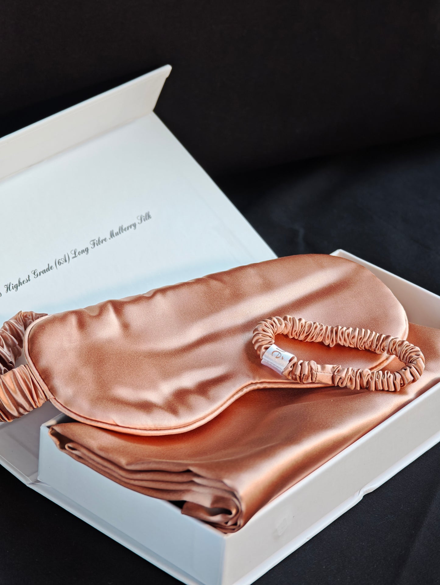 Mulberry šilko 3 dalių rinkinys. Gold rose